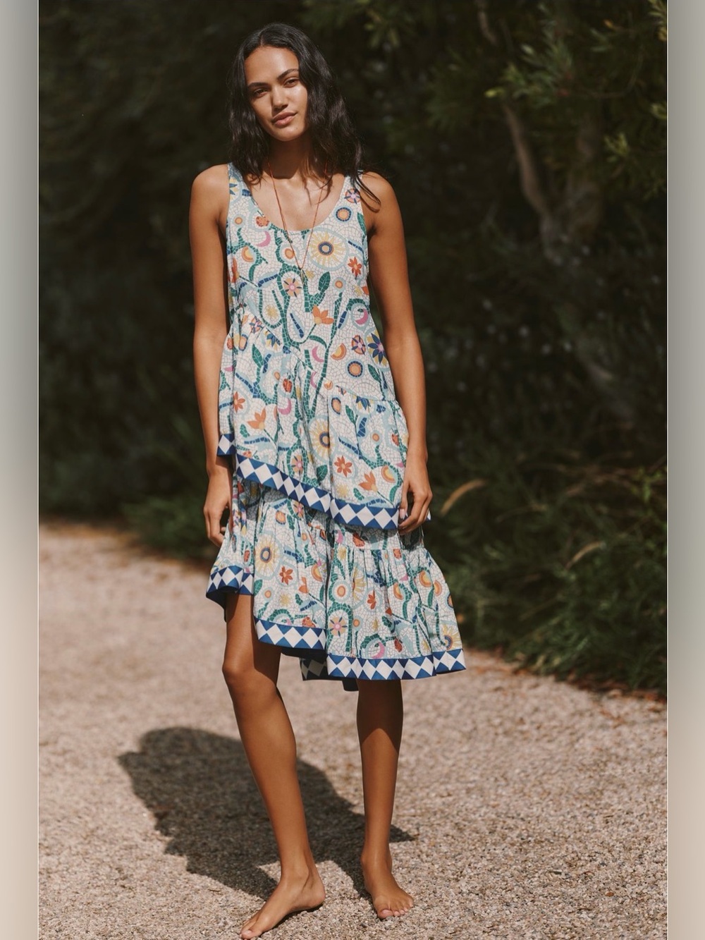 Anthropologie Celandine Casa Batillo Tiered Dress NWT - Picture 3 of 6